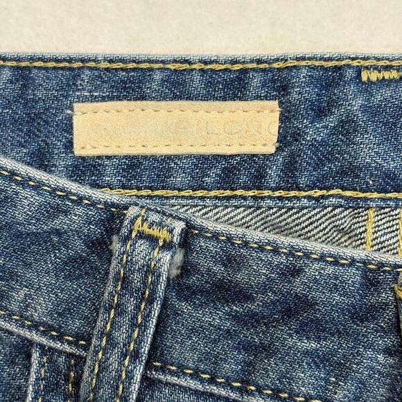 Pilcro Anthropologie High Rise Wide Leg Ankle Blue Denim Jeans Size 29 - Picture 6 of 15